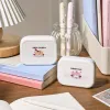 【CL】26Q1#6968 Five-compartment bento Box, fresh-keeping lunch box, multi-functional instant noodle bowl, student portable tableware, white version details Picture